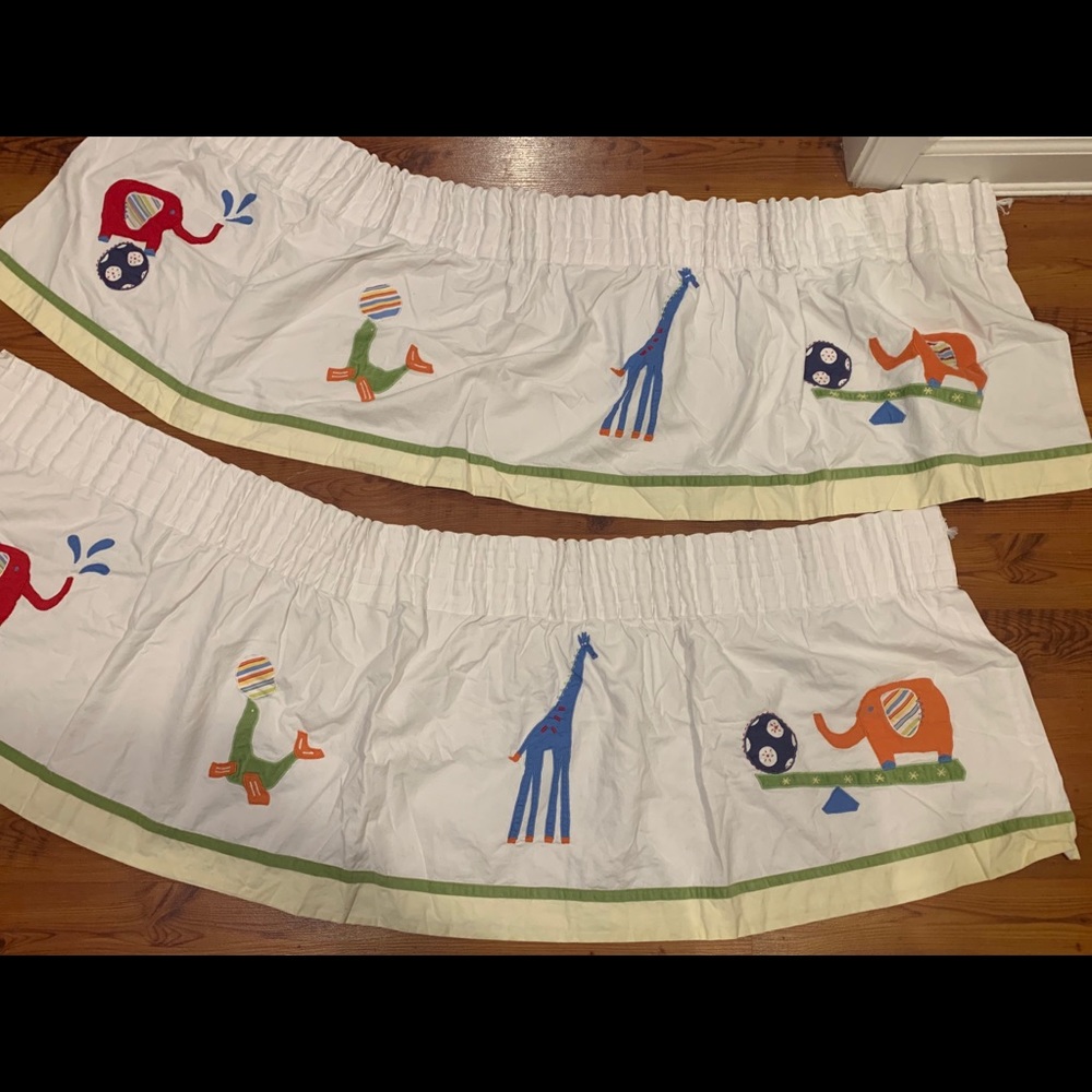 POTTERY BARN KIDS CURTAINS X2